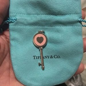 Sterling bl md heart key Tiffany & Co